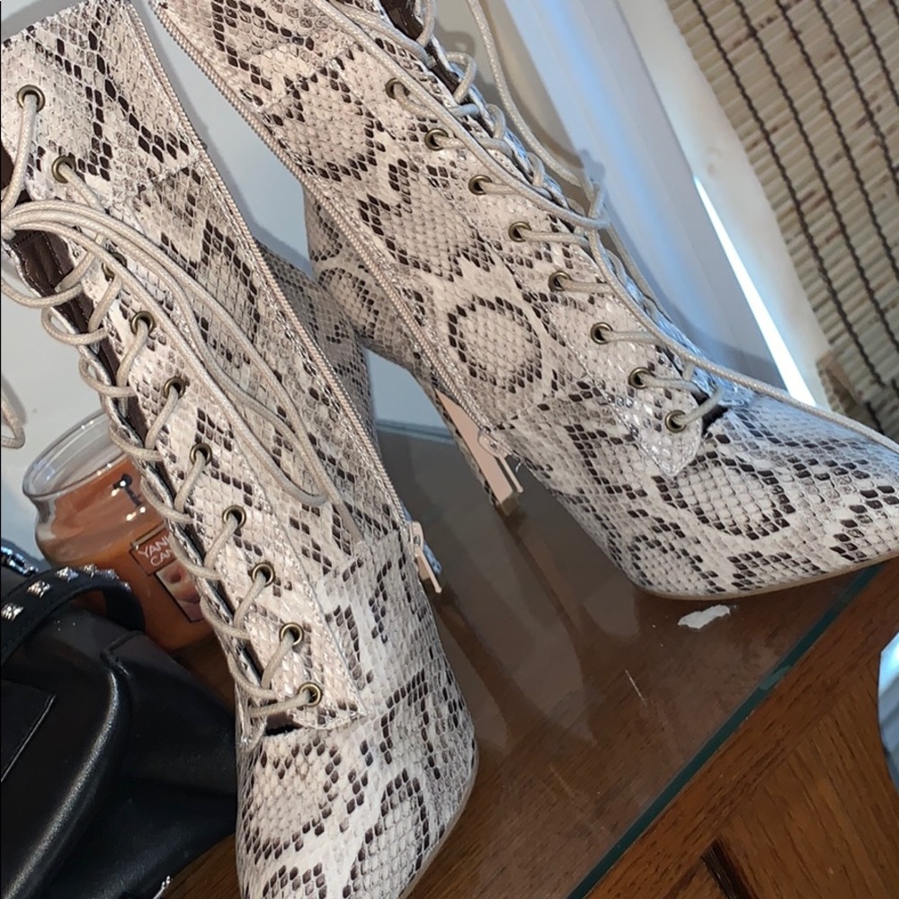 Brand new animal print high heels